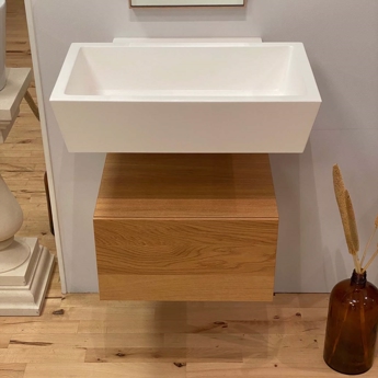 Wood XS - Lille badeværelsesmøbel inkl. håndvask - UDSTILLINGSMODEL